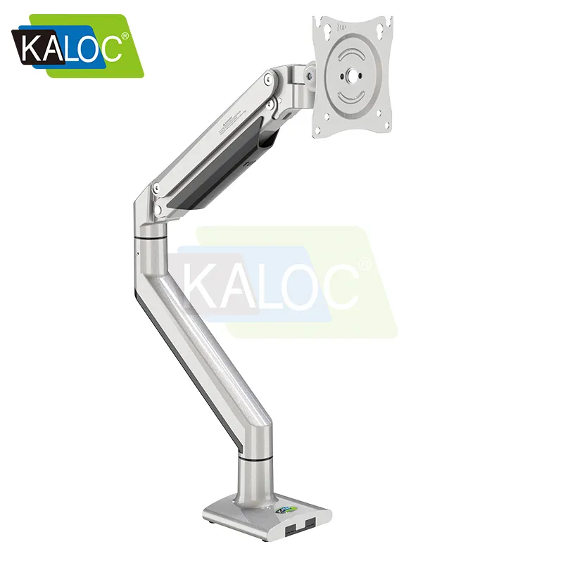 KLC-DS150 Flexível Ajustável Alumínio Completo Monitor Mount Stand Long Double Wall Mount LCD Monitor Braço Bracket