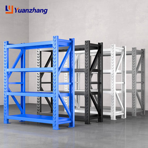 מדפים מודולריים חזקים במיוחד עם ברגים, רב-שכבתיים, לאחסון במחסן, מתאימים למשטחי אחסון. - Product Image 5