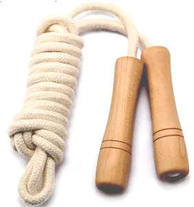Cost-effective Summer Wooden Rope Jump Rope Sport Jump Rope For Kids 2024