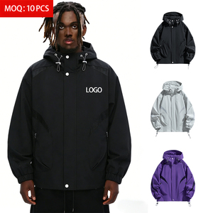 Chaqueta Cortavientos Informal <span class=keywords><strong>de</strong></span> Alta Calidad con Logotipo Frontal ODM para Hombre, Resistente al Viento y a las Arrugas, con Capucha - Product Image 1
