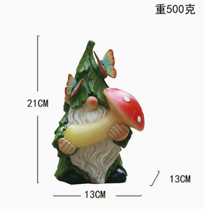 Lumières LED solaires d'extérieur Décorations d'hiver <span class=keywords><strong>Figurine</strong></span> <span class=keywords><strong>de</strong></span> gnome en résine pour patio, cour, pelouse, porche, ornement <span class=keywords><strong>de</strong></span> Noël, idée cadeau - Product Image 4