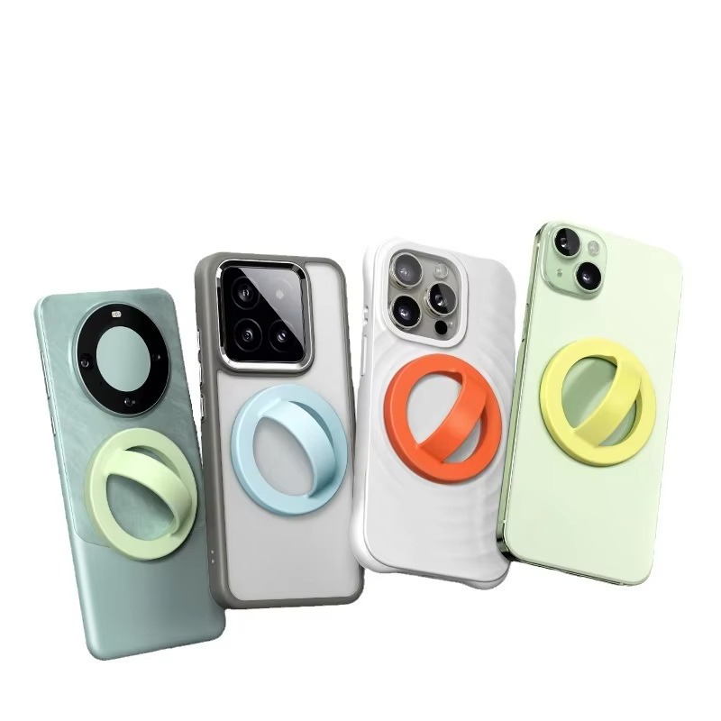 Pitaka Poignée Magnétique Support Pour Anneau De Téléphone Avec Double Anneau Porte Doigt