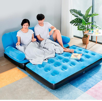 Canapé-lit gonflable portable de style nordique pour chambre à coucher, avec pompe, pour se détendre et dormir