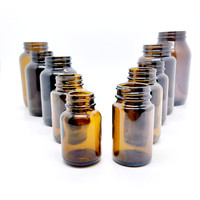 6,75 oz. (200 Cc) 200ml 250ml 150ml Bouteille en verre ambré pour compléments alimentaires, 45mm 45-400 Pots en verre brun pour pilules et vitamines de pharmacie
