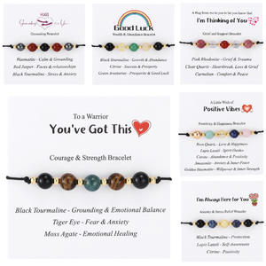 Nueva Pulsera de Cristal de Moda, Ajustable, de Yoga, Energía, Calma, Equilibrio, Protección, Regalo de <span class=keywords><strong>Amistad</strong></span> para Mujeres y Hombres - Product Image 2
