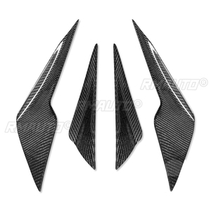 4 Piezas de Alerones Delanteros de Fibra de Carbono para Automóvil, Divisores de Parachoques, Alerón Universal para Lexus IS250 IS300 2013-2019 - Product Image 1