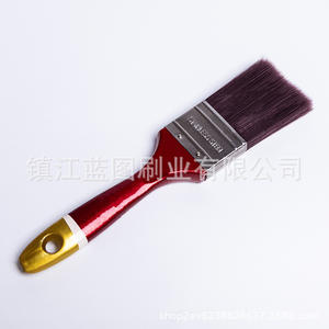 Brocha Plana para Pintar de 13-19mm con Fibra PET, Mango de Abedul, Transparente Rojo Vino, Origen Zhenjiang, Soporte OEM - Product Image 5