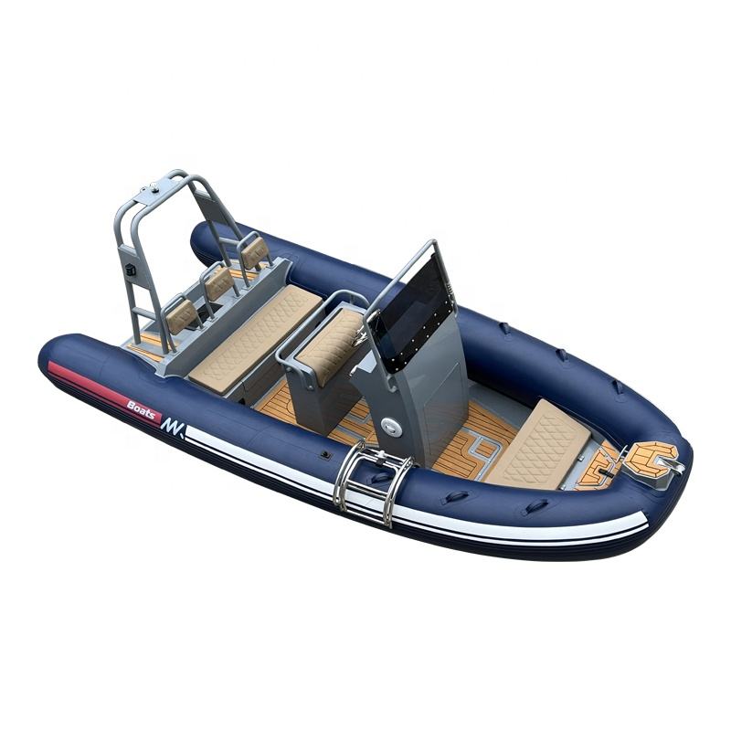 17ft RHIB 520 Rigid Aluminum RIB Deep V Hull Hypalon/PVC High Speed ...