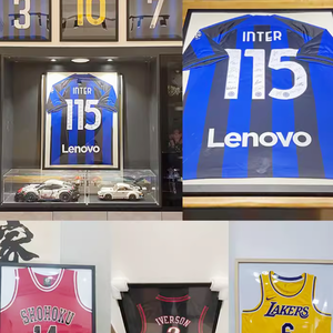 Giá Rẻ Giá Jersey Khung Bằng Gỗ Hiển Thị Trường Hợp Hộp Bóng Cho Bóng Chày Bóng Rổ Bóng Đá Hockey Thể Thao Áo Sơ Mi Và Đồng Phục - Product Image 4