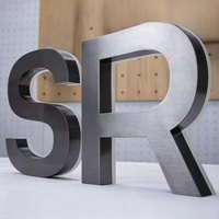 Lettres en métal LED AC attrayantes, étanches IP65 pour extérieur, logo publicitaire personnalisé en 3D pour façade de magasin, montage mural