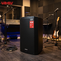 VAMAV TECHNO 315 Haut-parleur de scène professionnel en plastique actif pleine gamme 15 pouces 300W RMS pour performance extérieure DSP Bluetooth PA
