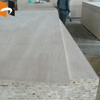 Tablero de bloque laminado con núcleo de madera Falcata Paulownia de 18mm 19mm 30mm 45mm