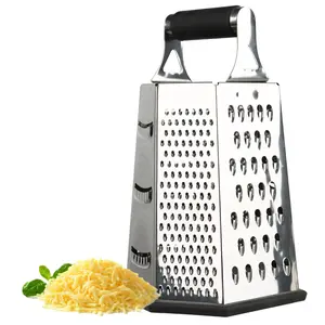 Gloway Manufacturer Kitchen 6 Sides Stainless Steel Box Grater Vegetable Slicer Fruit Zester Cheese Shredder Grater Cheese Tools