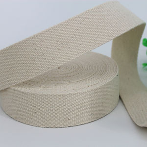 2cm 1インチ30/40/<span class=keywords><strong>50mm</strong></span>ワイドナチュラル厚手コットンリボンウェビングベルトバッグストラップバックキャンバスバインディングアクセサリー - Product Image 3