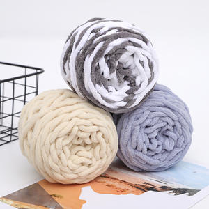 Iplik büyük tıknaz battaniye yapma, hantal yumuşak Polyester ekstra kalın kabarık Jumbo tıknaz örme iplik - Product Image 2