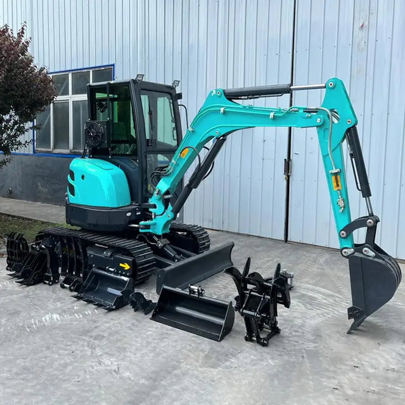 mini excavator used for farm