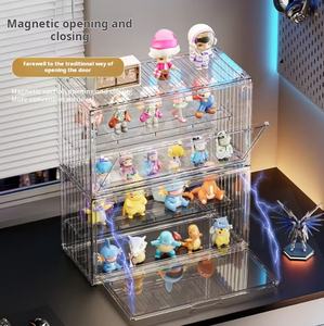 Support de rangement pour boîte mystère, capacité 6-10L, design européen, multicouche, transparent, anti-poussière, fait main, moulé par injection, <span class=keywords><strong>Pop</strong></span> - Product Image 3