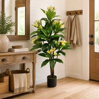 JWS4252 Desain Baru Tanaman Bunga Plumeria Rubra Buatan untuk Dekorasi Rumah dan Mal Bunga Plumeria Rubra Buatan