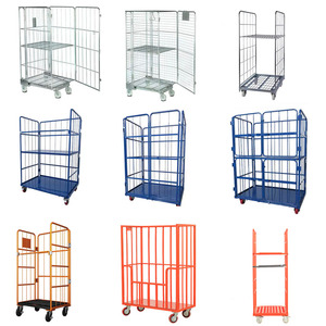 Nhà Máy Bán Hàng Trực Tiếp Công Suất 500Kg Kho Lưới Lưu Trữ Container Giặt Cuộn Lồng Xe Đẩy An Ninh Cuộn Container - Product Image 1