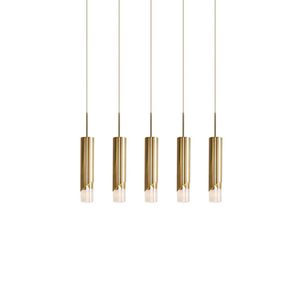Plafonnier Led suspendu au design nordique moderne, minimaliste, longue ligne, produit de luxe, lustre, idéal pour une chambre à coucher - Product Image 4