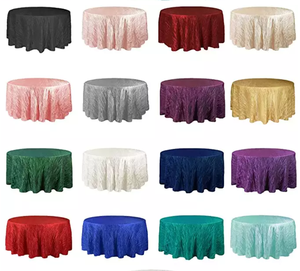 Elegante Mantel de Tafetán Tejido para Bodas y Fiestas - Diseño Liso Impermeable - Tamaño y Color Personalizables - Venta al por Mayor de Fábrica - Product Image 5