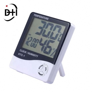 Htc-1 เครื่องวัดอุณหภูมิและความชื้นอิเล็กทรอนิกส์ในร่มหน้าจอขนาดใหญ่ความแม่นยำสูง เครื่องวัดอุณหภูมิและความชื้นในครัวเรือนพร้อมจอแสดงผล LCD ใหม่ - Product Image 4