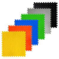 Dalles de sol PVC antidérapantes et imperméables de 6 mm pour garage, atelier, entrepôt, avec design graphique emboîtable