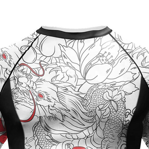 Haut de compression à manches longues avec motif dragon imprimé par sublimation, Rash Guard à séchage rapide, sous-vêtement de sport pour la gym et l'entraînement, OEM en gros - Product Image 5