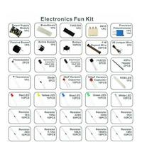 Kit de Démarrage de Composants Électroniques DIY pour R3 avec Boîte de 830 Points de Connexion, Pack de Pièces pour Expériences Circuiterie sur Platine d'Expérimentation