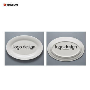 Precio al por mayor calidad superior 10 12 14 16 18 pulgadas cerámica porcelana blanca servir platos de cena de pescado ovalados para <span class=keywords><strong>restaurante</strong></span> - Product Image 5