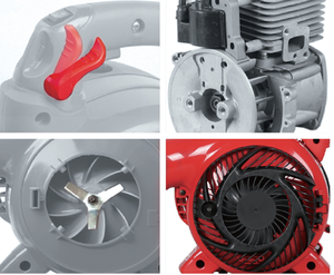 EB650 टू-स्ट्रोक गैसोलीन बैकपैक एयर ब्लोअर बैकपैक पेट्रोल लीफ ब्लोअर पार्क बागवानी प्रूनिंग और सफाई लीफ ब्लोअर इंजन - Product Image 6