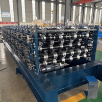 Machine de formage à froid de tôles de toiture ondulées à double couche |   Acier PPGI GI |   0,4-0,6 mm |    Tôle galvanisée en acier coloré