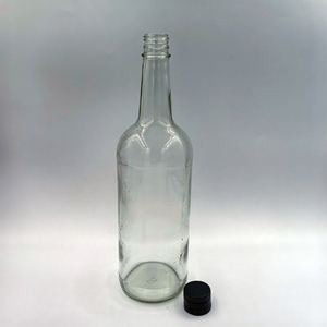 Bouteille en verre transparente vide de 1000 ml (100 cl, 550 g) avec bouchon à vis pour vodka, <span class=keywords><strong>whisky</strong></span>, brandy, gin, rhum, tequila – Fournisseur fabricant - Product Image 5