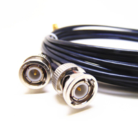 Connecteur BNC mâle vers BNC mâle personnalisé de qualité assurée, assemblage de câble coaxial RF avec câble RG174