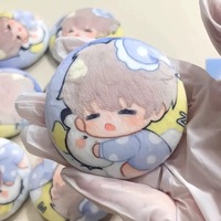 Fabricant de badges en étain en forme de dessin animé personnalisé, badges en métal ronds personnalisés avec des épingles de sûreté