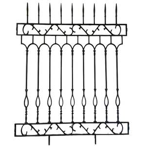 लोहे और डाली लोहे की बाड़, लोहे की रेलिंग, लोहे की रेलिंग, और बाड़ सुदृढीकरण पैटर्न - Product Image 4