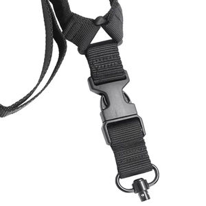Tactical 2 Point <b>Bungee</b> Sling Adjustable Nylon Webbing Strap with Quick Release Buckle for Outdoor Adventure Hiking - Product Image 4