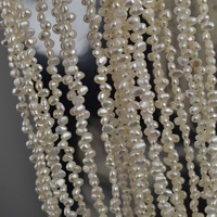 Collier de perles d'eau douce baroques naturelles irrégulières de 6-7 mm, semi-finies, à 3/7 trous, polies double face, faites à la main