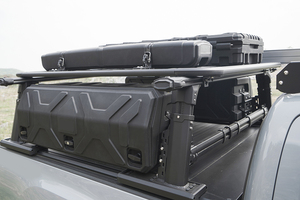 Accesorios todoterreno <span class=keywords><strong>4x4</strong></span> barra antivuelco de aluminio universal con cajas de almacenamiento laterales y equipaje de techo para jeep gladiador <span class=keywords><strong>tundra</strong></span> F150 - Product Image 6