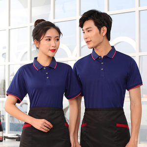 Le Polo estive a maniche corte <span class=keywords><strong>per</strong></span> i ristoratori del negozio di tè al latte I ristoranti pulcini allontanano le uniformi del Bar del ristorante - Product Image 1