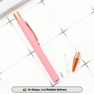 Promotional Rose Gold Ballpen Luxury Advertise Ballpoint <b>Pen</b> Custom With Logo Printed Laser Screen Print Branded - Product Image 4