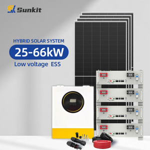 ระบบพลังงานแสงอาทิตย์แบบไฮบริด Sunkit สำหรับใช้งานนอกระบบ (Off-Grid) ขนาด 5 กิโลวัตต์ 10 กิโลวัตต์ 25 กิโลวัตต์ 50 กิโลวัตต์ ชุดระบบพลังงานแสงอาทิตย์แบบครบชุดสำหรับใช้ในบ้าน - Product Image 2