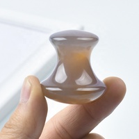 Damask — pochette de soins pour la peau, Unique, Gua Sha, Masaj, nouvelle collection, Agate grise