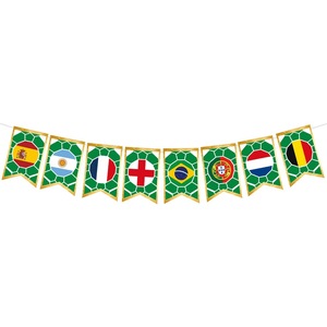 Banderas Nacionales de Poliéster con Diseño de Lujo, Impresas en 3 Colores, Adornos Colgantes para Decoración de Fiestas de Fútbol - Product Image 5