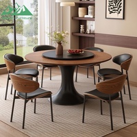 Ensemble de salle à manger de haute qualité Wayon, design d'intérieur, table ronde élégante pour salle à manger d'hôtel de luxe