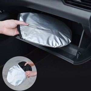 Parasol para Auto IStapromo con Logotipo Personalizado, Protección UV, Parasol Delantero para Auto, Recubierto de Plata, Plegable, de Cuero - Product Image 3