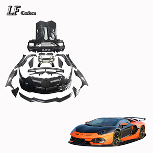 Convient pour <span class=keywords><strong>Lamborghini</strong></span> <span class=keywords><strong>Aventador</strong></span> LP700 LP720 Upgraded <span class=keywords><strong>SVJ</strong></span> Style Kit de carrosserie en fibre de carbone sèche de haute qualité - Product Image 1
