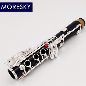 Clarinete Profesional MORESKY de Madera de Ébano Bb Grenadilla con Llaves Plateadas Sib Klarnet Luna - Product Image 5