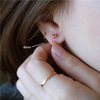 ROXI Petites boucles d'oreilles piercing en argent S925 avec filetage à vis, pour cartilage d'oreille, usage quotidien