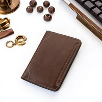 Dompet Pria Kulit Sapi Retro Guangzhou Factory RFID, Buka-Tutup, Pendek, Multi Kartu, Fashion Berkualitas Tinggi BANYANU